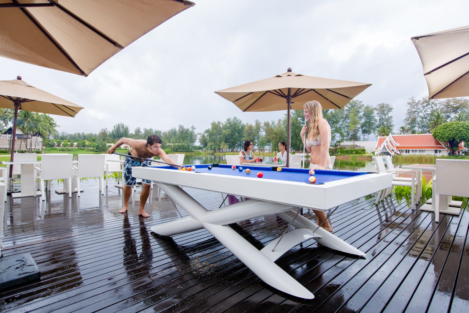 X-Men Outdoor Pool Table
